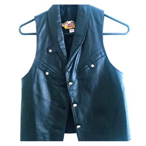 Women’s Harley Davidson leather vest
